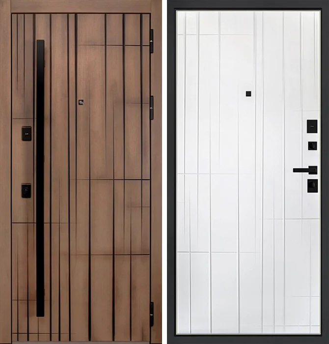 Наружная дверь для дома из кирпича №12