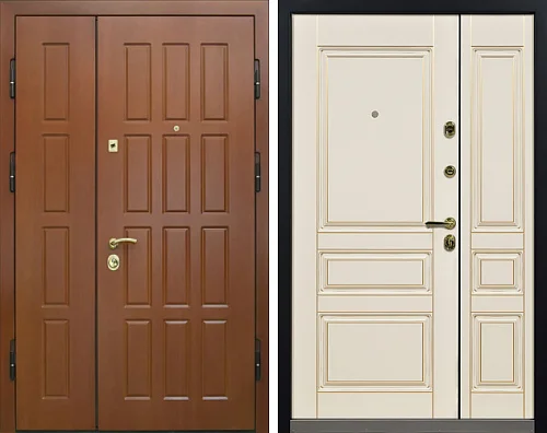 Двойная дверь со вставкой сбоку №15