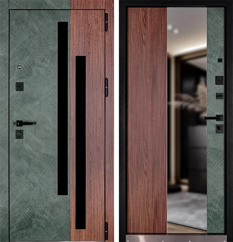 Дверь входная дизайнерская для кирпичного дома №1