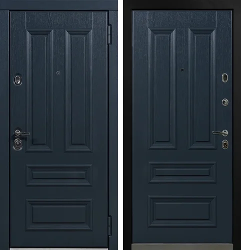 Синяя входная дверь №33