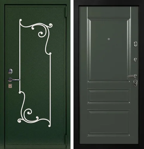 Зеленая железная дверь №6