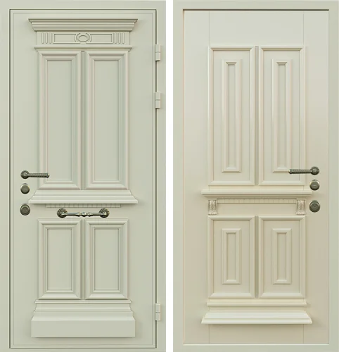 Входная дверь в дом в английском стиле №79