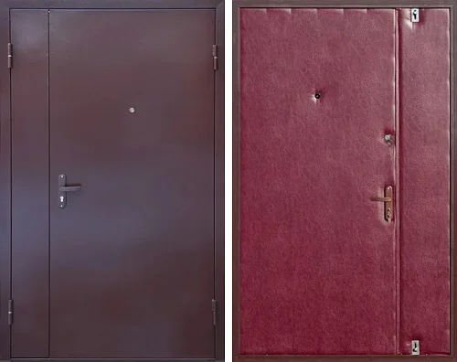 Полуторная дверь металлическая 1200х2100 №2