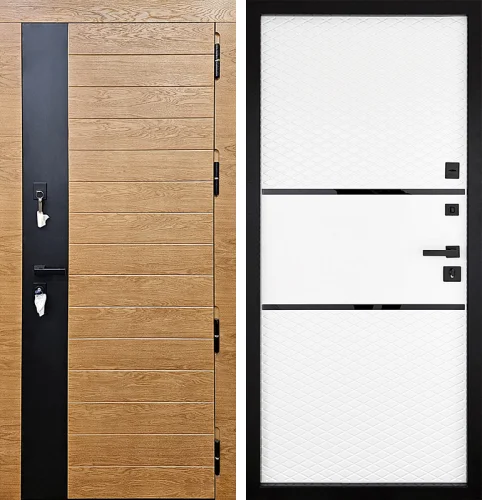 Металлическая дверь открывающаяся во внутрь №105