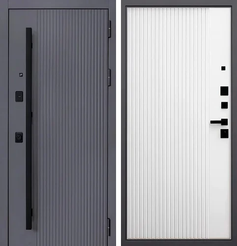 Дверь с терморазрывом серая №106