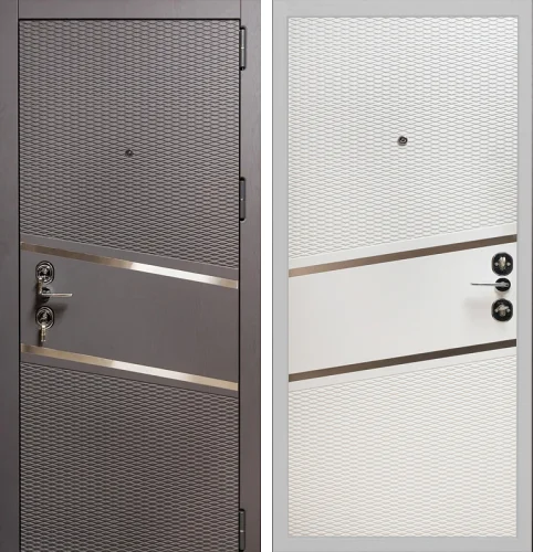 Металлическая дверь в новостройку капучино №39