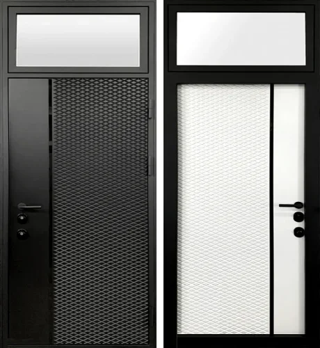 Дверь со стеклянной фрамугой №20