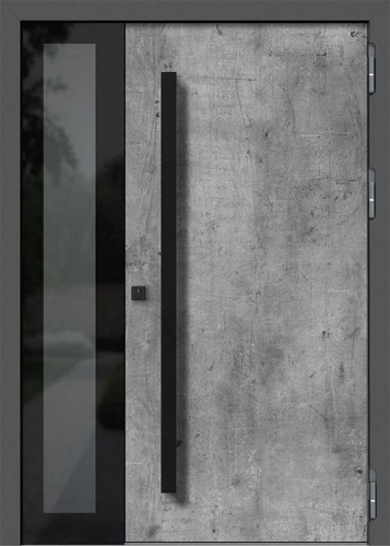 Двухстворчатая дверь входная металлическая уличная утепленная №38