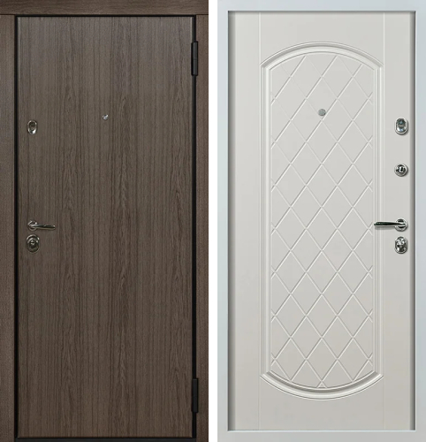 Стальная дверь с отделкой ламинат №2