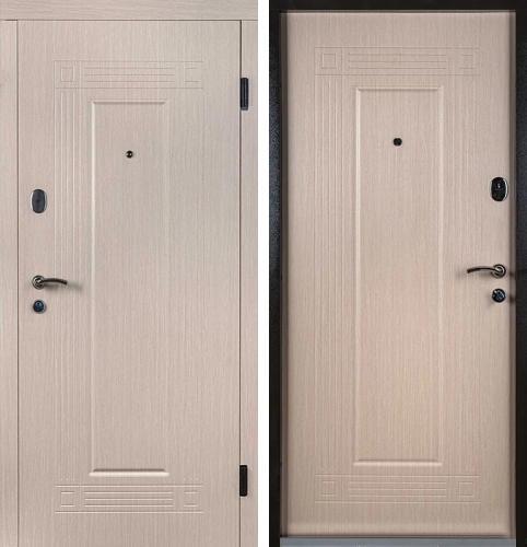 Белый ясень входная дверь №50