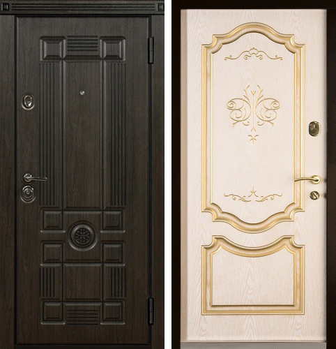 Дверь в дом каркасный с терморазрывом №38