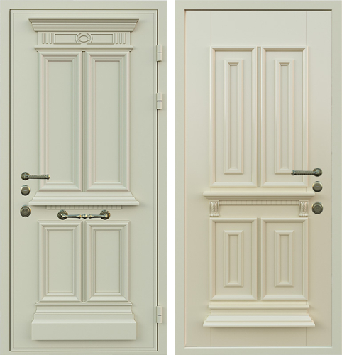 Входная дверь в дом в английском стиле №79