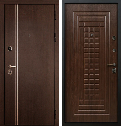 Межкомнатная металлическая дверь с замком №22