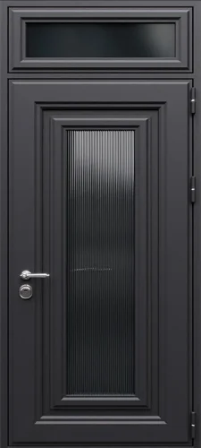 Входная дверь с металлофиленкой и фрамугой №38