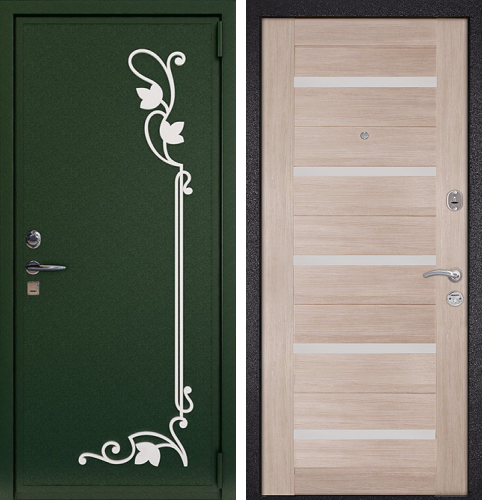 Кованая входная дверь №15