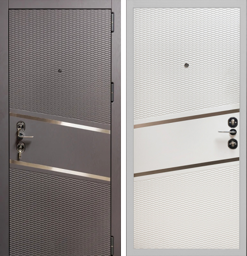 Металлическая дверь капучино №39