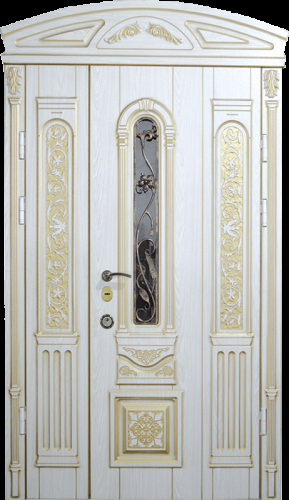 Дверь парадная белая №5