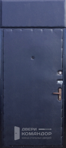 Железная дверь с фрамугой эконом класса №26 - внутренняя сторона