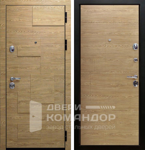 Стальная дверь беленый дуб №82