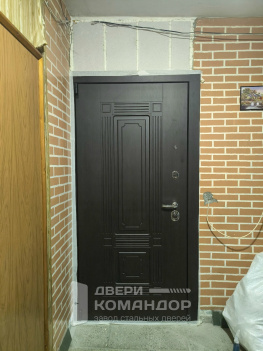 Входная дверь Викинг АСД, с обрезкой наличника и наращиванием проёма