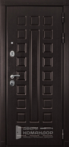 Входная дверь в квартиру с зеркалом №11 - наружная сторона