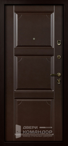 Дверь коричневая входная №40 - внутренняя сторона