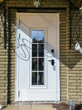 Заказная входная дверь терморазрыв со стеклопакетом из Йошкар-Олы