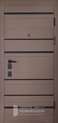 Дверь металлическая входная квартирная №127 - наружная сторона