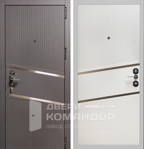 Металлическая дверь капучино №39