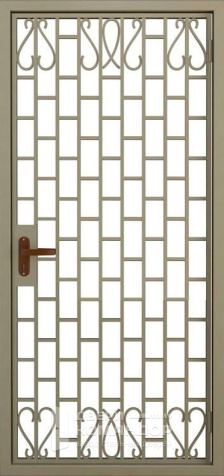 Железная дверь входная решетка №3 - наружная сторона
