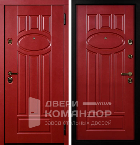 Красная металлическая дверь №2