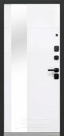 Стандартная металлическая дверь с зеркалом №26 - внутренняя сторона